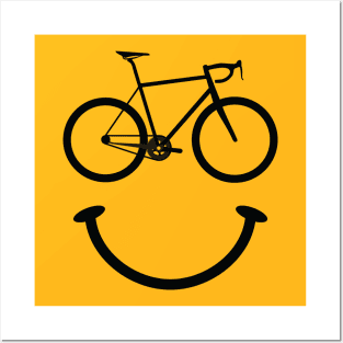 Bicycle Smiley Face Posters and Art